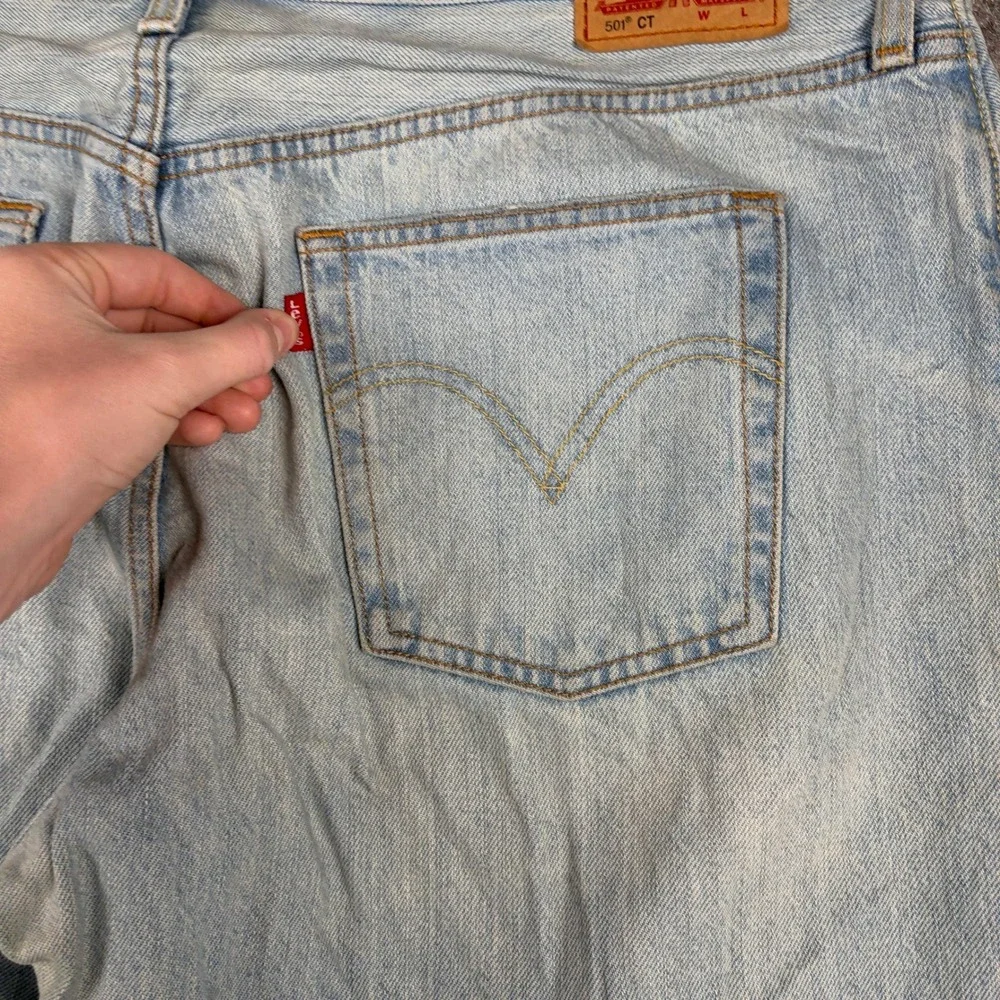 Levi's‎ 501 Jeans Mens 36x30 Light Wash Distressed Button Fly Denim Pants Ripped